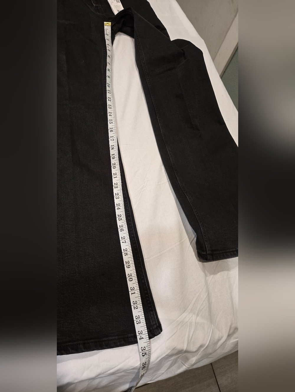 MWT MNG Jeans Collections Flare Color Black Size 38 - Picture 5 of 14